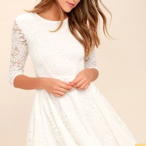 Lulu’s White Lace Dress
